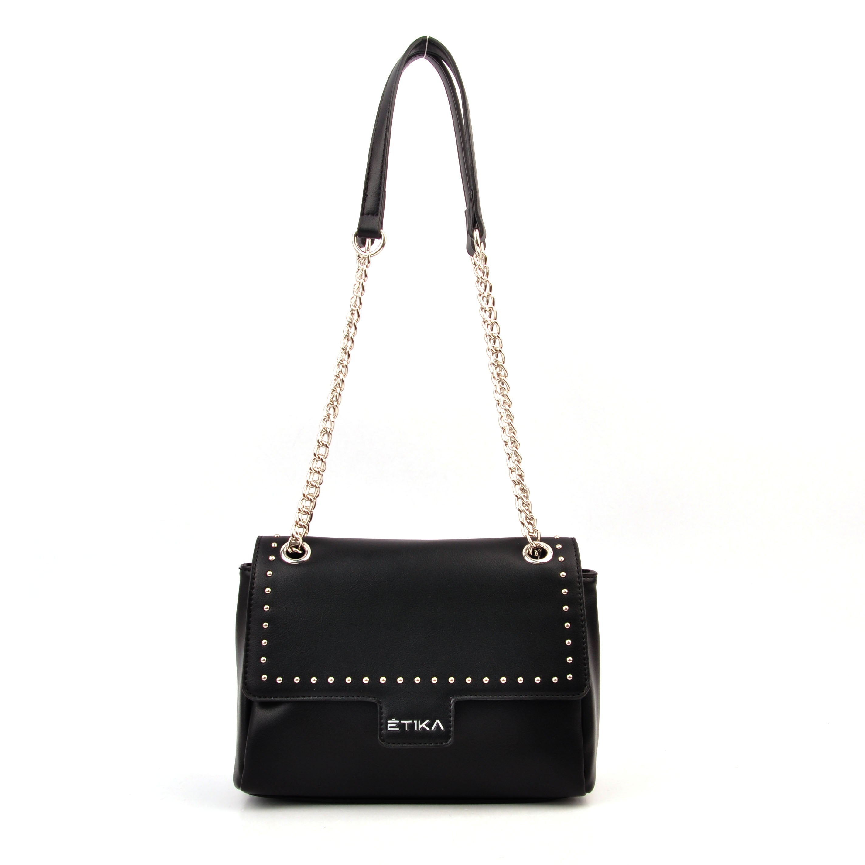 BOLSO TACHUELAS ETIKA B30101 LAUREN 01 NEGRO