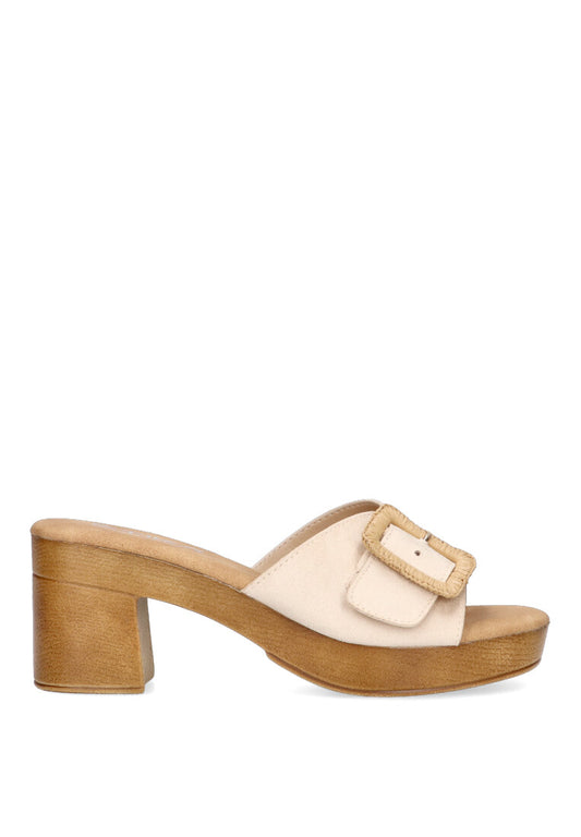 SANDALIA TACON EFECTO MADERA ETIKA 30018 VIDRE COLOR BEIGE MUJER