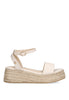 ETIKA CORTADURA 10001 WOMEN'S DOUBLE FLOOR SANDAL, BEIGE Beige