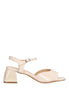 SANDALO ABITO TACCO LARGO, ETIKA SAVINA 90004 DONNA, BEIGE Beige