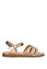 ETIKA 10038 PORTO SANTO GIRLS' SHINE ROMAN SANDAL, GOLD Oro