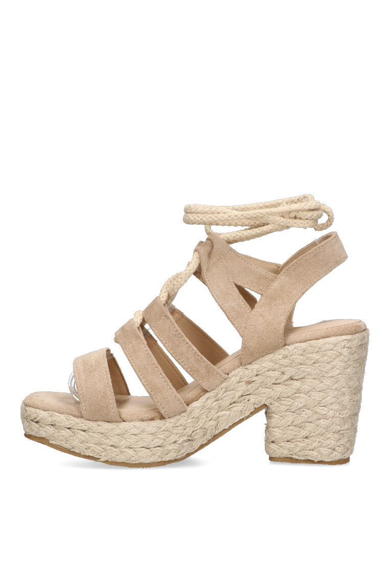 SANDALIA TIRAS ETIKA LAS DORADAS 30001 MUJER BEIGE