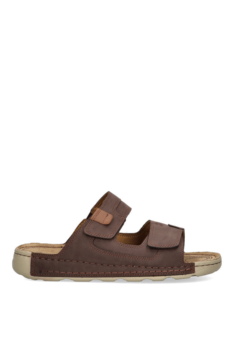 SANDALIA DOBLE VELCRO ETIKA EN PORTER 41014 HOMBRE MARRON