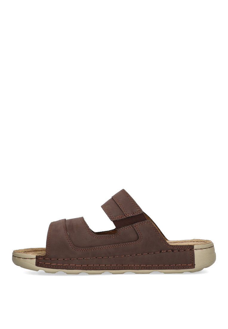 SANDALIA DOBLE VELCRO ETIKA EN PORTER 41014 HOMBRE MARRON