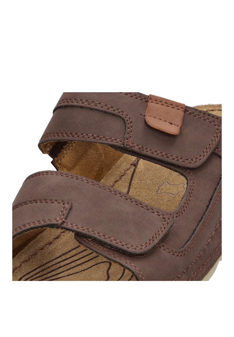 SANDALIA DOBLE VELCRO ETIKA EN PORTER 41014 HOMBRE MARRON