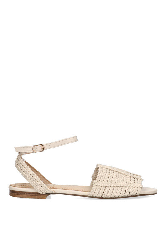 SANDALIA PLANA 10018 BELCAIRE BEIGE MUJER