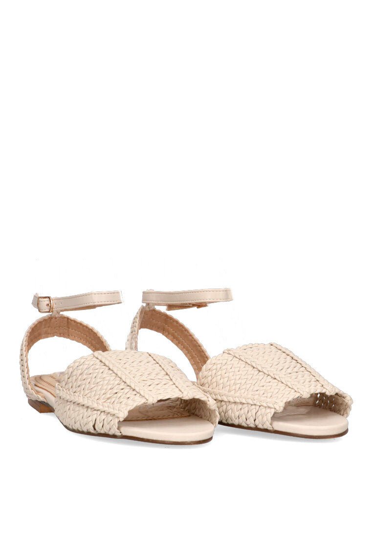 SANDALIA PLANA 10018 BELCAIRE BEIGE MUJER