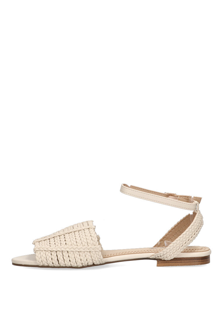 SANDALIA PLANA 10018 BELCAIRE BEIGE MUJER