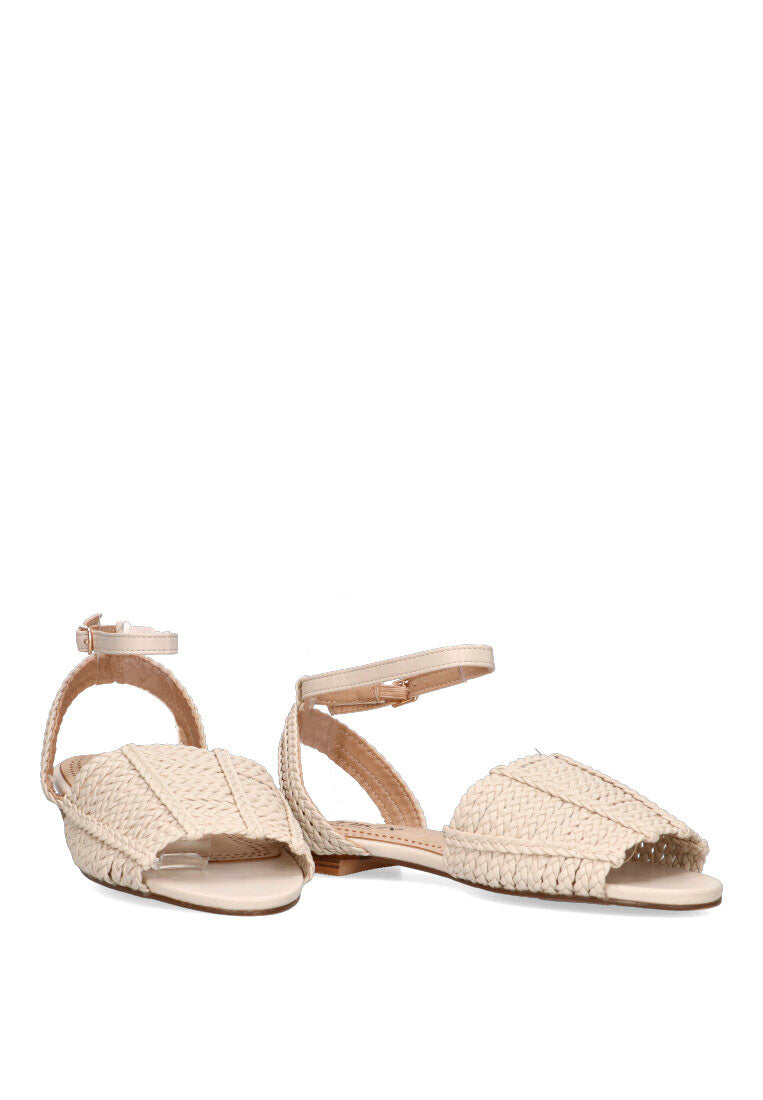 SANDALIA PLANA 10018 BELCAIRE BEIGE MUJER