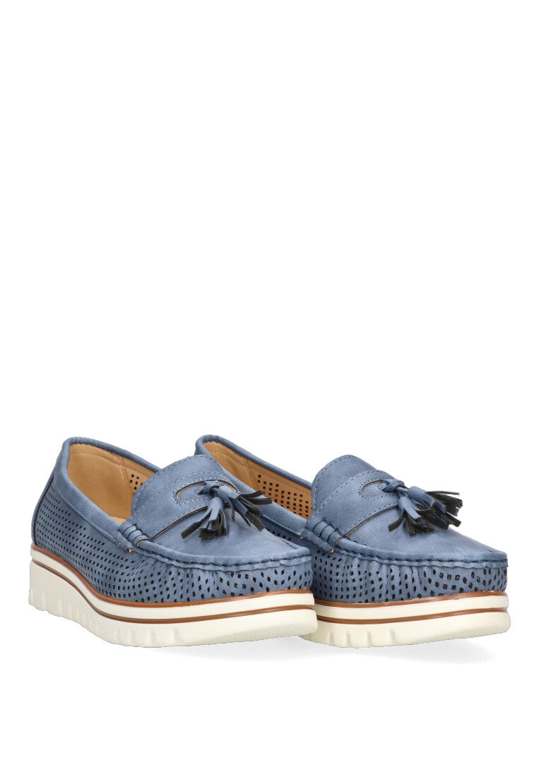 MOCASIN CALADO MUJER ARMONY 68004 LUANCO AZUL