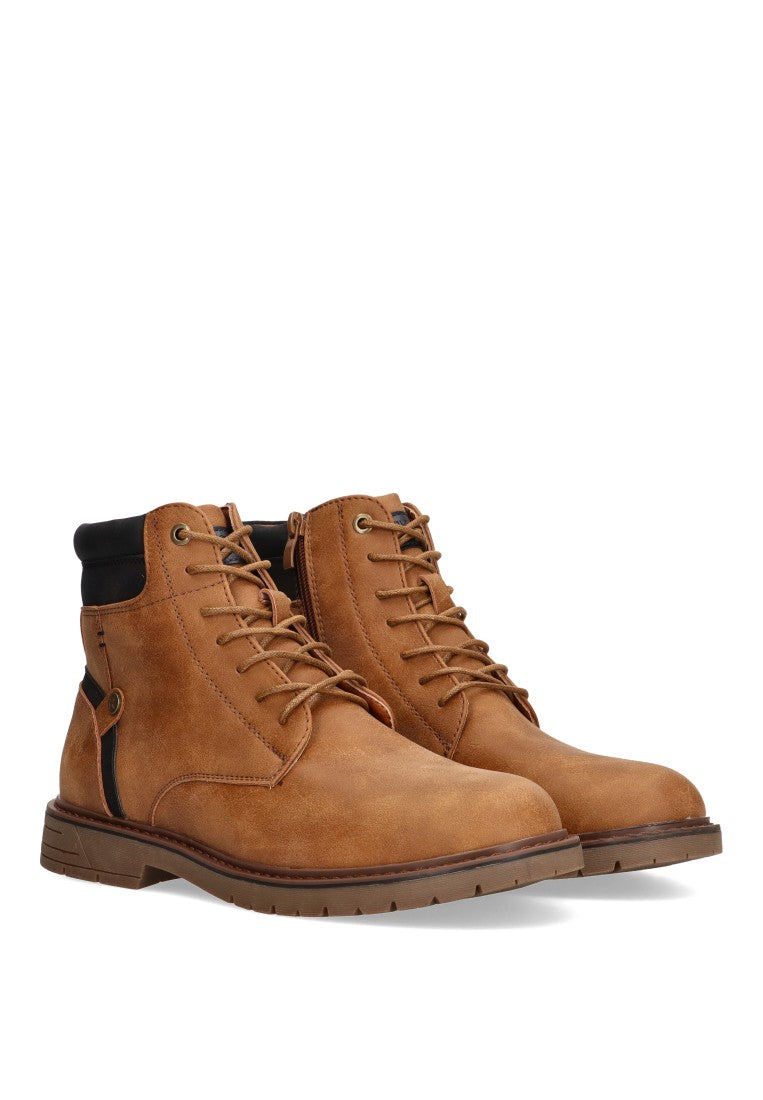 BOTINES CORDONES ETIKA MORELIA 7001 HOMBRE CAMEL