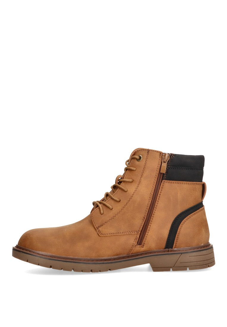 BOTINES CORDONES ETIKA MORELIA 7001 HOMBRE CAMEL