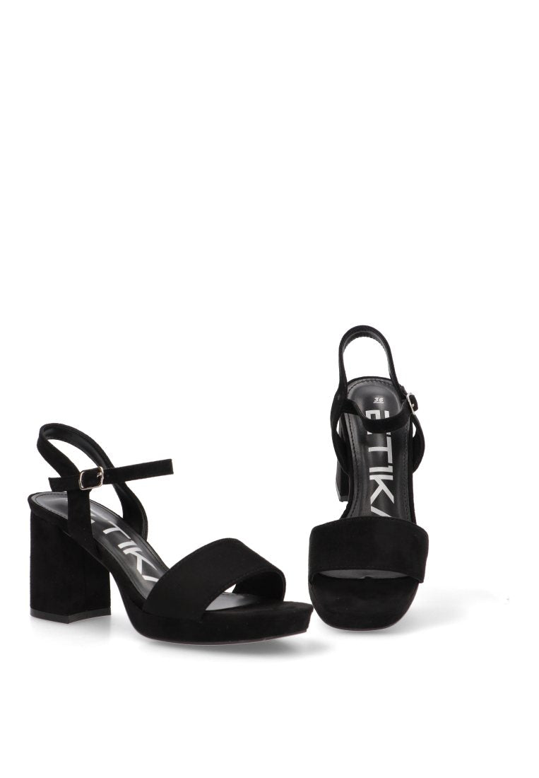 SANDALIAS FIESTA MURADA 90008 ETIKA MUJER NEGRO