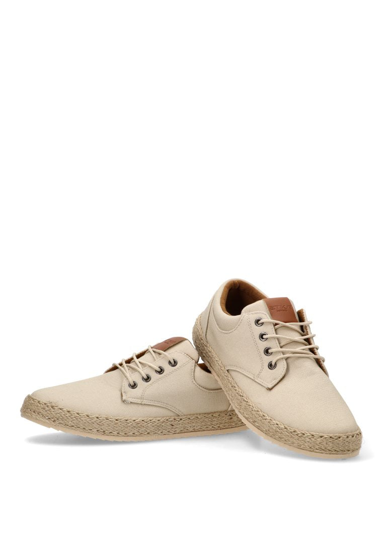 ZAPATILLA LONA CORDONES BETLEM 82025 ETIKA HOMBRE BEIGE
