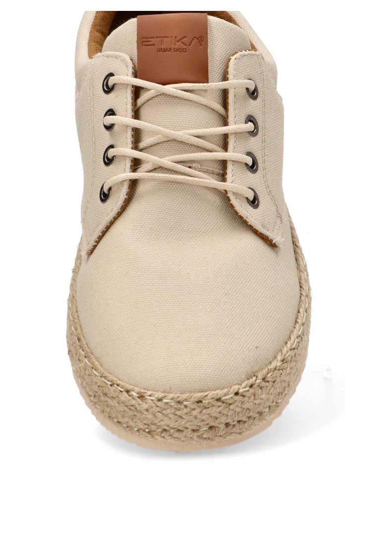 ZAPATILLA LONA CORDONES BETLEM 82025 ETIKA HOMBRE BEIGE