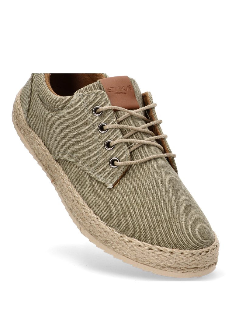 ZAPATILLA LONA CORDONES BETLEM 82025 ETIKA HOMBRE KAKHI