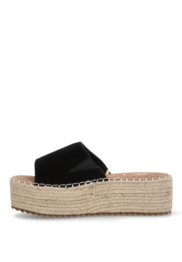 SANDALIA DE PALA ABAMA 10056 ETIKA MUJER NEGRO
