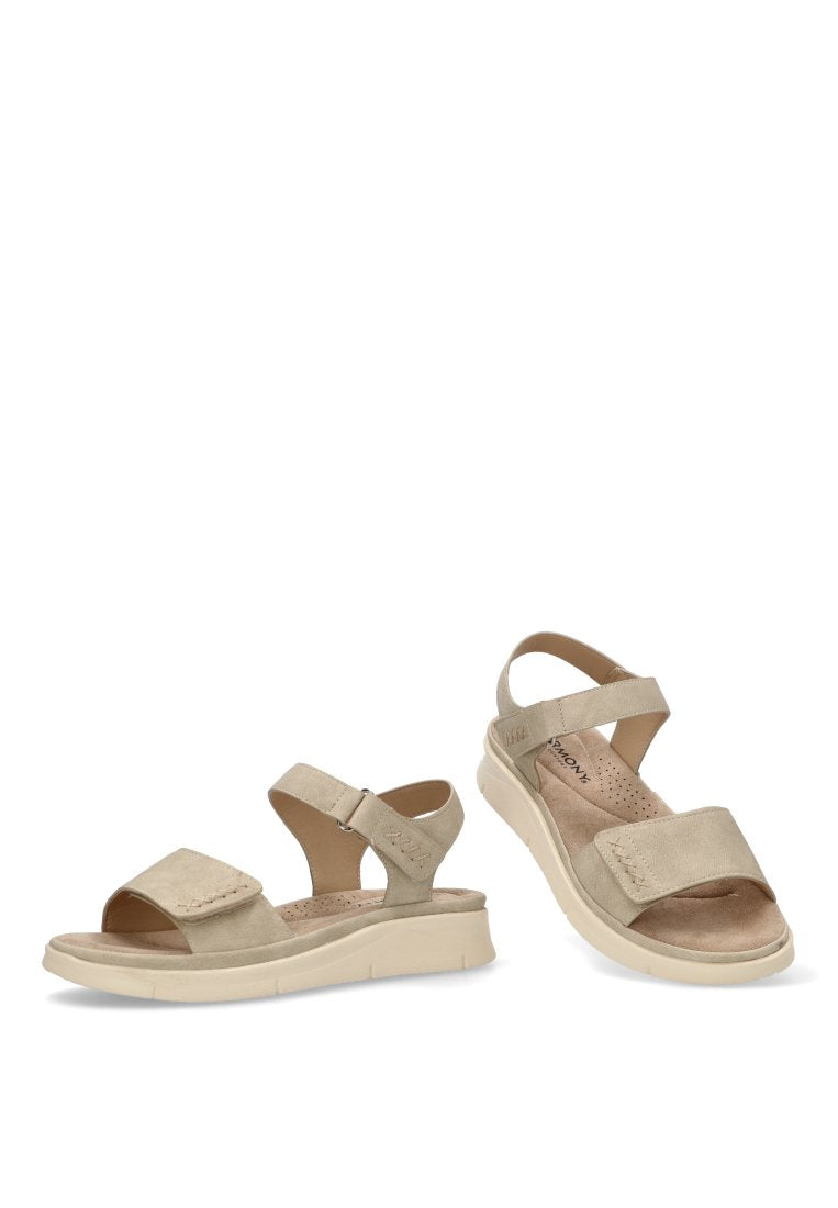 SANDALIA VELCRO TEGUISE 41009 ARMONY MUJER BEIGE