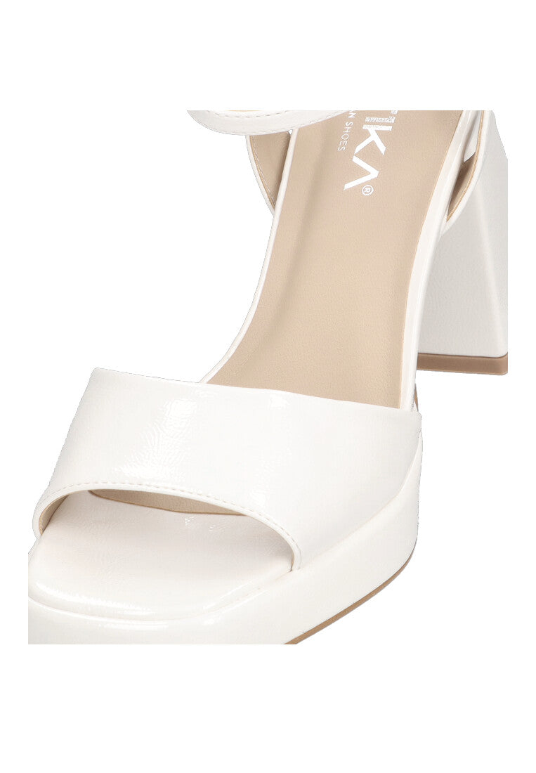 SANDALIA TACON CHAROL 90006 ETIKA BETLEM COLOR BLANCO MUJER