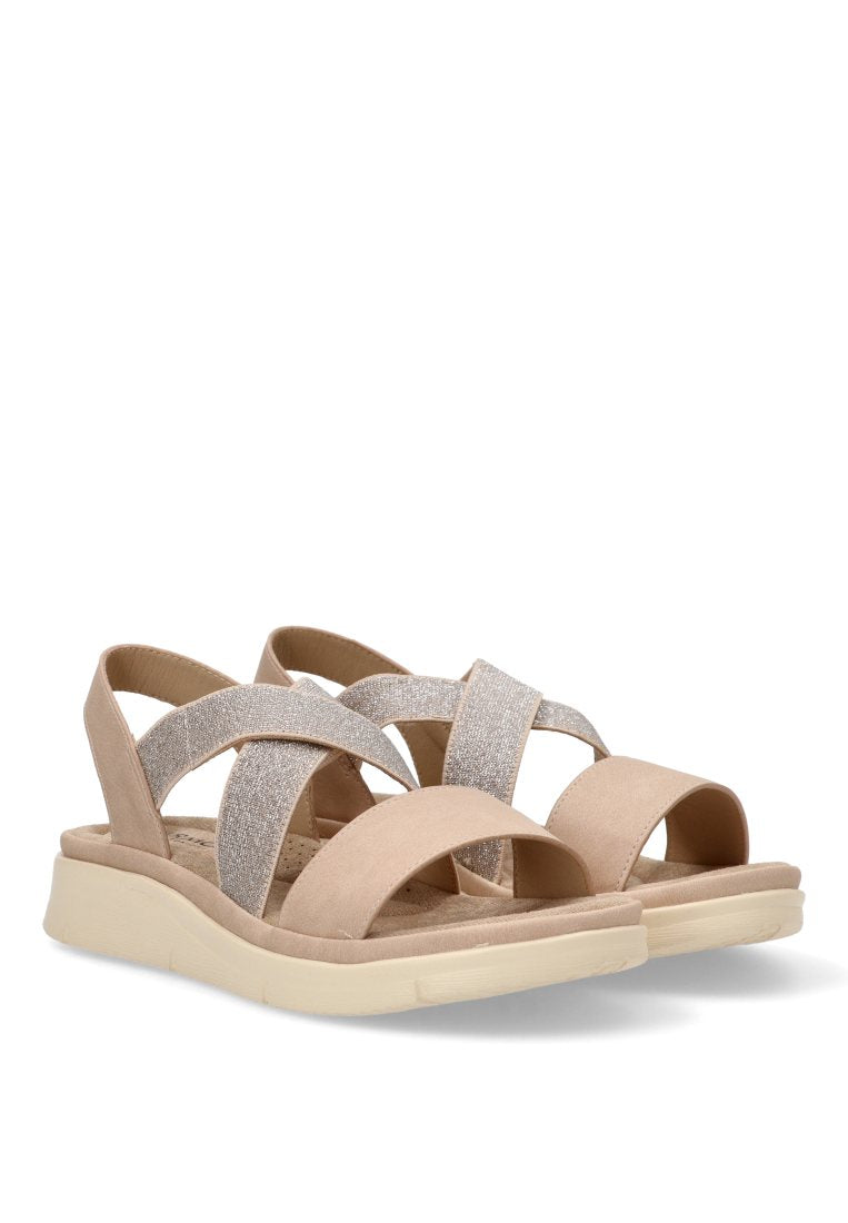SANDALIA CRUZADA BERCHIDA 41008 ARMONY MUJER BEIGE