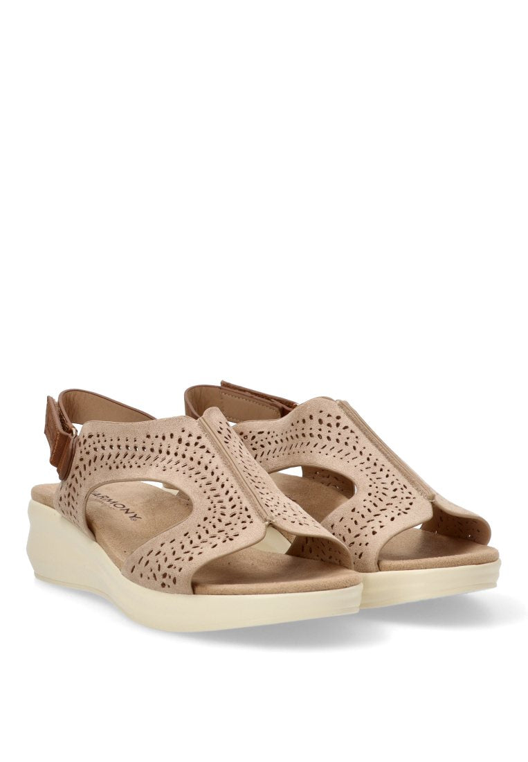 SANDALIA CALADA PALMIRA 40005 ARMONY MUJER BEIGE