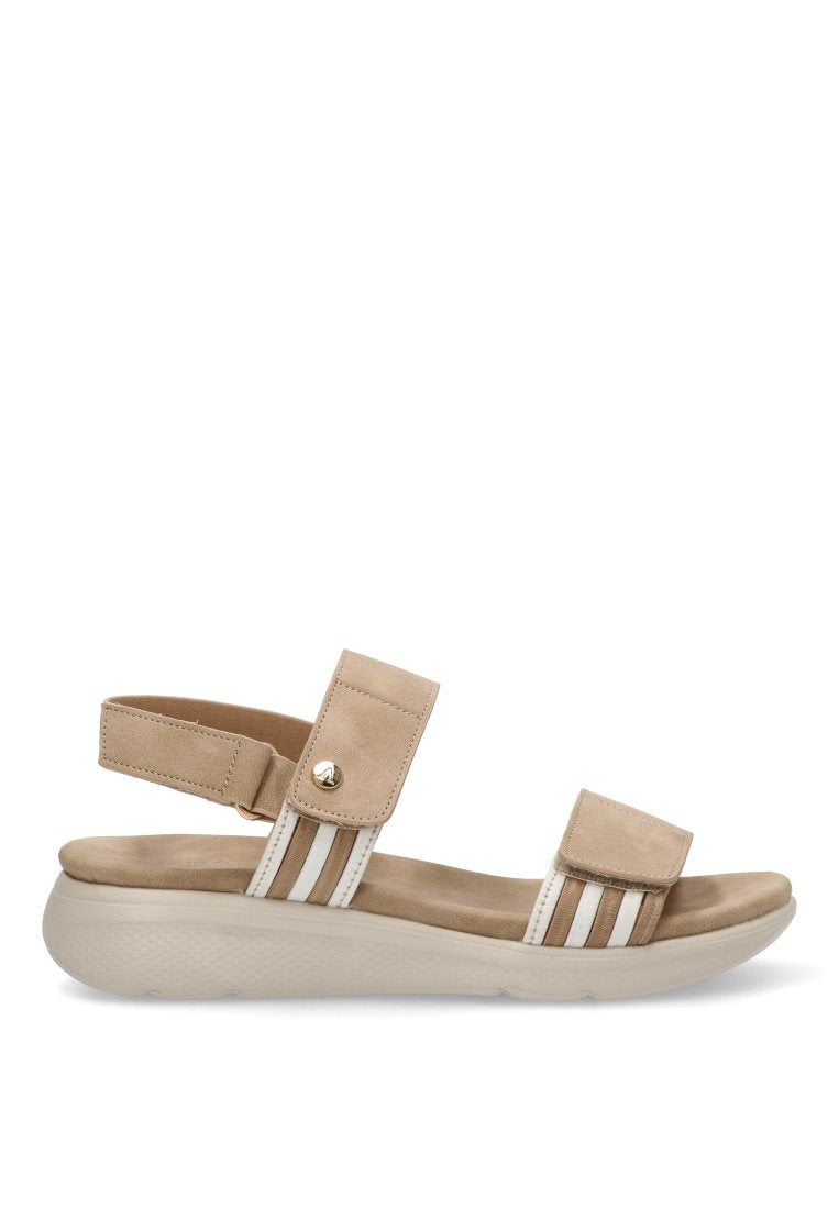 SANDALIA VELCRO ZAHORA 40007 ARMONY MUJER BEIGE