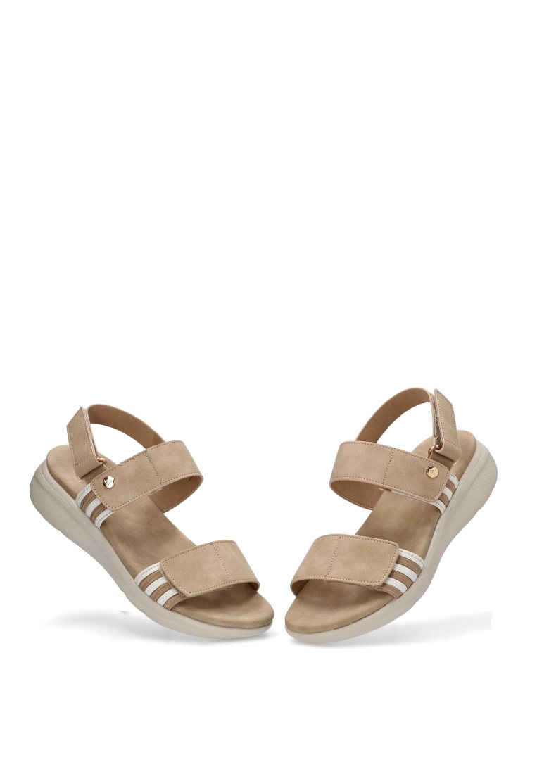 SANDALIA VELCRO ZAHORA 40007 ARMONY MUJER BEIGE