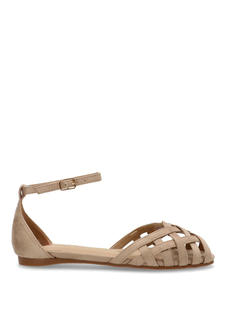 SANDALIA PLANA ROMANA GRAN 10124 ETIKA MUJER BEIGE