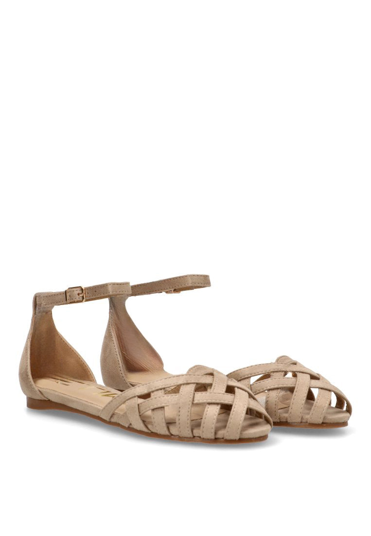 SANDALIA PLANA ROMANA GRAN 10124 ETIKA MUJER BEIGE