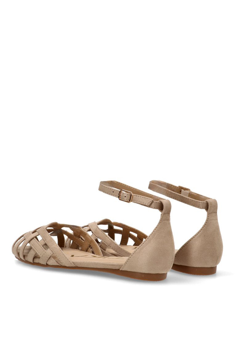 SANDALIA PLANA ROMANA GRAN 10124 ETIKA MUJER BEIGE