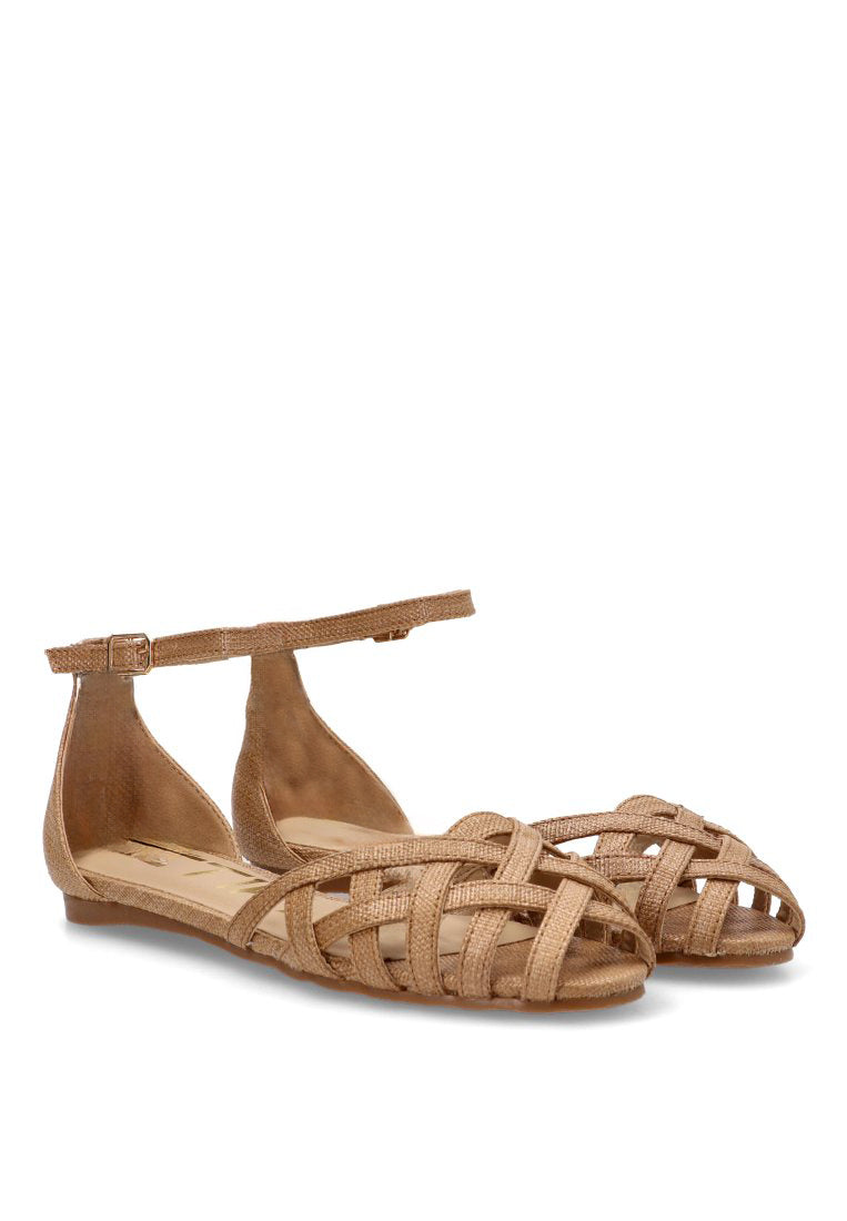 SANDALIA PLANA ROMANA GRAN 10124 ETIKA MUJER CAMEL