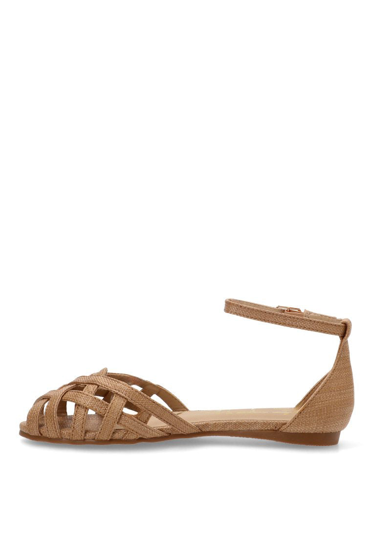 SANDALIA PLANA ROMANA GRAN 10124 ETIKA MUJER CAMEL