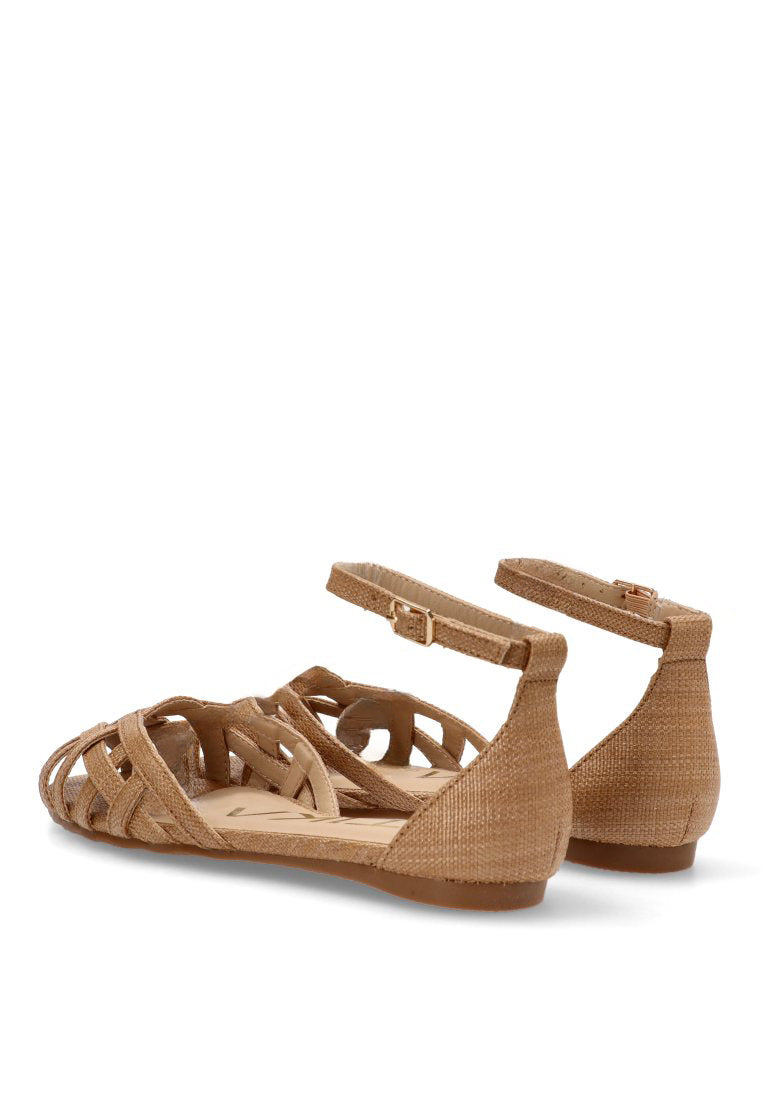 SANDALIA PLANA ROMANA GRAN 10124 ETIKA MUJER CAMEL
