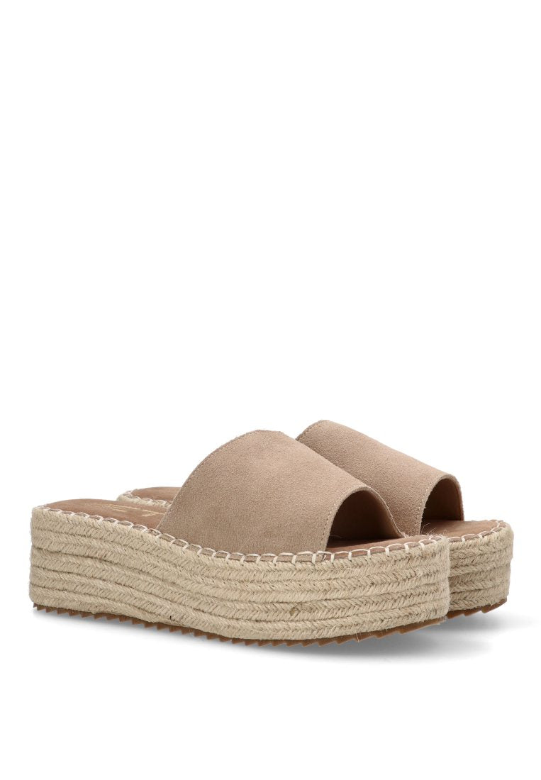 SANDALIA DE PALA ABAMA 10056 ETIKA MUJER BEIGE