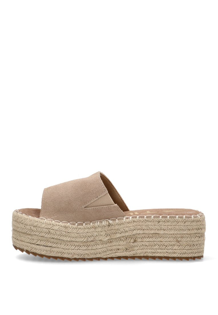 SANDALIA DE PALA ABAMA 10056 ETIKA MUJER BEIGE