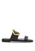 SANDALIA PLANA HEBILLA ETIKA 10049 SILVEIRA, MUJER NEGRO Negro