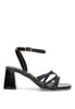 SANDALIA TIRAS CHAROL ETIKA 90005 SALADETA, MUJER NEGRO Negro