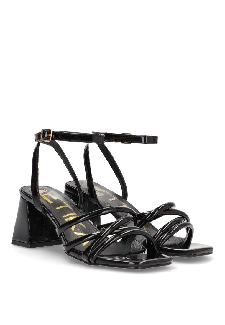 SANDALIA TIRAS CHAROL SALADETA 90005 ETIKA MUJER NEGRO