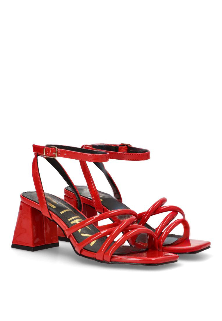 SANDALIA TIRAS CHAROL SALADETA 90005 ETIKA MUJER ROJO