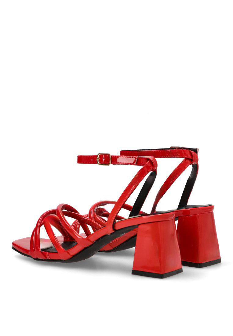 SANDALIA TIRAS CHAROL SALADETA 90005 ETIKA MUJER ROJO