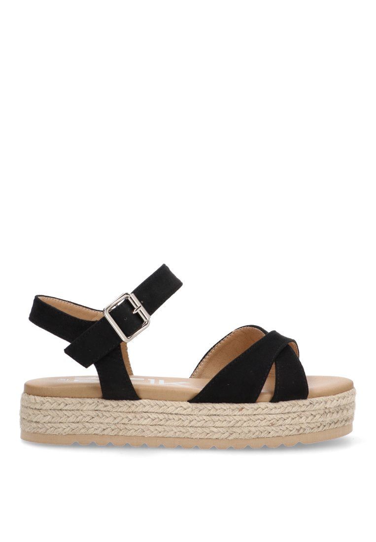 SANDALIA CRUZADA AGULLA 10060 ETIKA MUJER NEGRO