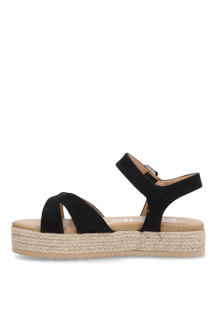 SANDALIA CRUZADA AGULLA 10060 ETIKA MUJER NEGRO