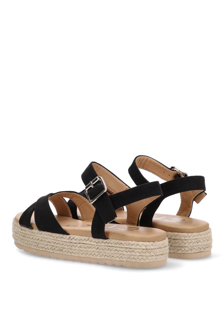 SANDALIA CRUZADA AGULLA 10060 ETIKA MUJER NEGRO