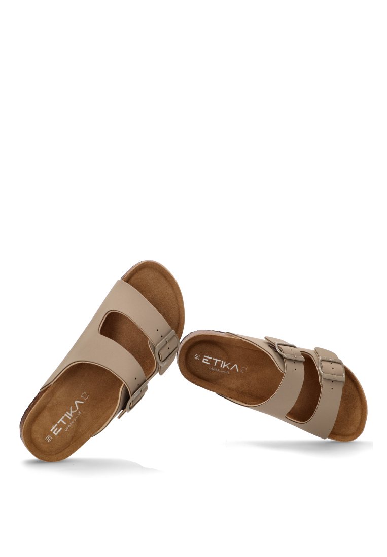 SANDALIAS BIO HEBILLA JABLILLO 41012 ETIKA HOMBRE TAUPE