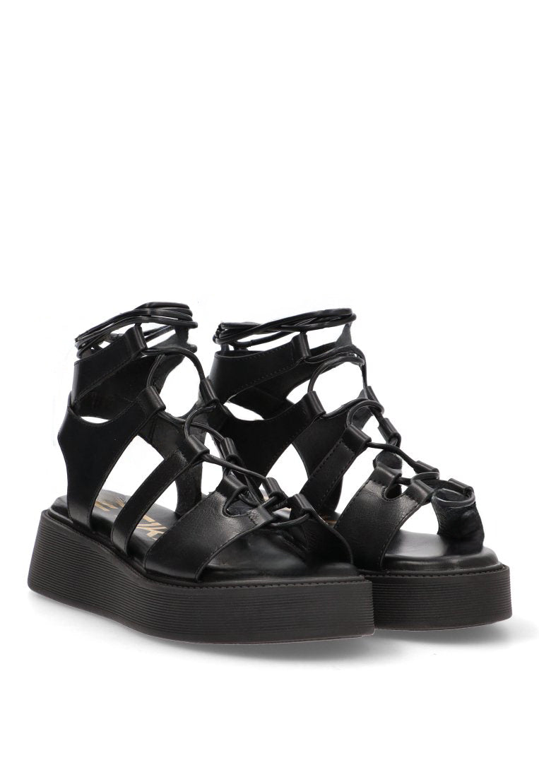 SANDALIA TIRAS 10073 ETIKA MUJER NEGRO