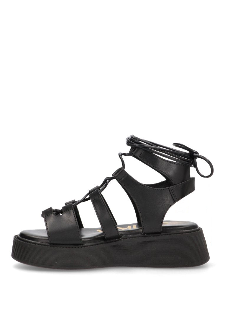 SANDALIA TIRAS 10073 ETIKA MUJER NEGRO