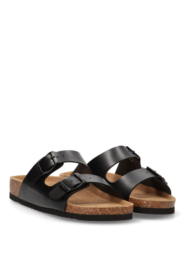 SANDALIAS BIO HEBILLA ARENAL 10015 ETIKA MUJER NEGRO