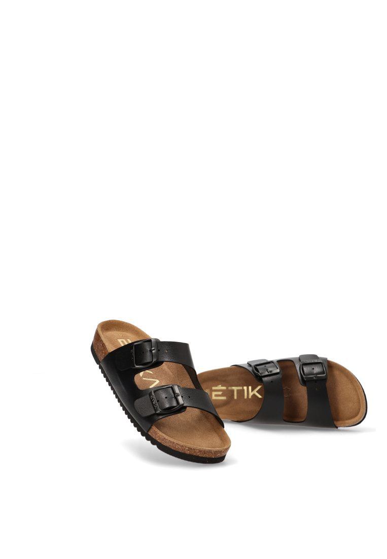SANDALIAS BIO HEBILLA ARENAL 10015 ETIKA MUJER NEGRO