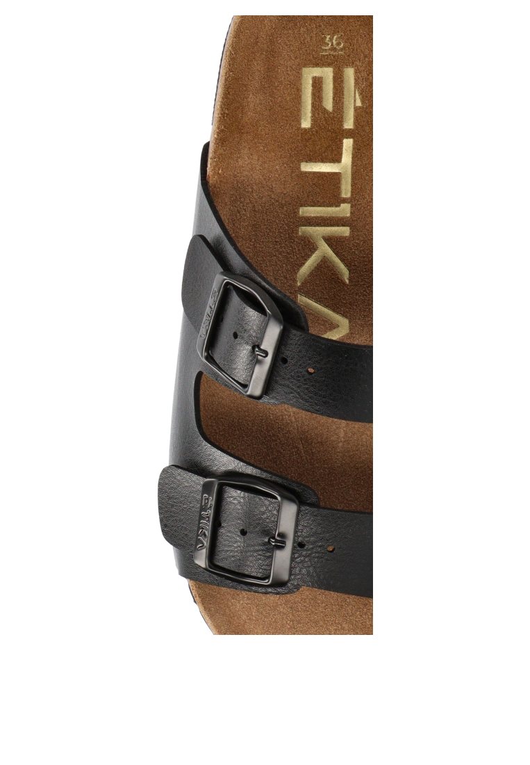 SANDALIAS BIO HEBILLA ARENAL 10015 ETIKA MUJER NEGRO