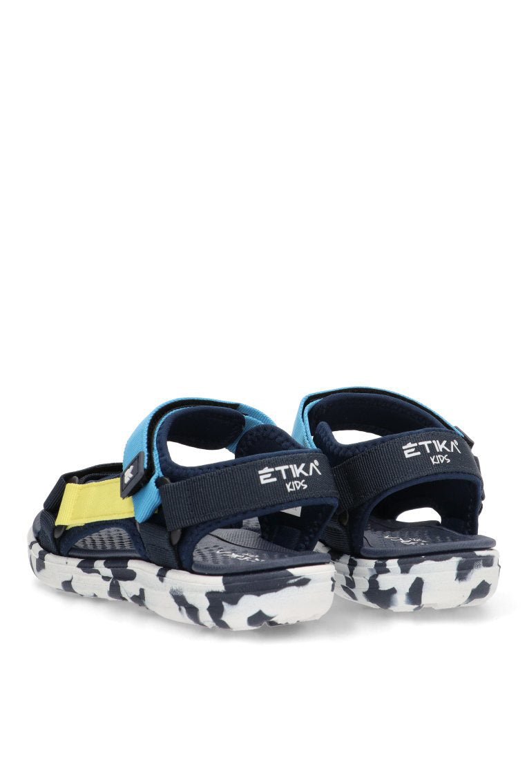SANDALIA CALIFORNIANA VELCRO CALARREONA 17216 ETIKA NIyO AZUL